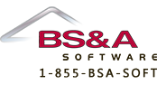BS and A Software logo.