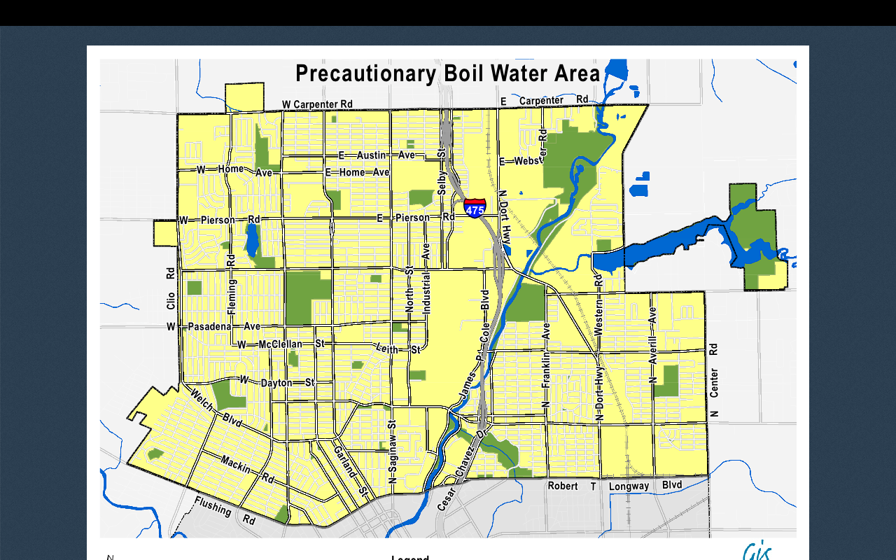 Water Boil Advisory Map Map-Precautionary Boil Water Advisory – City Of Flint