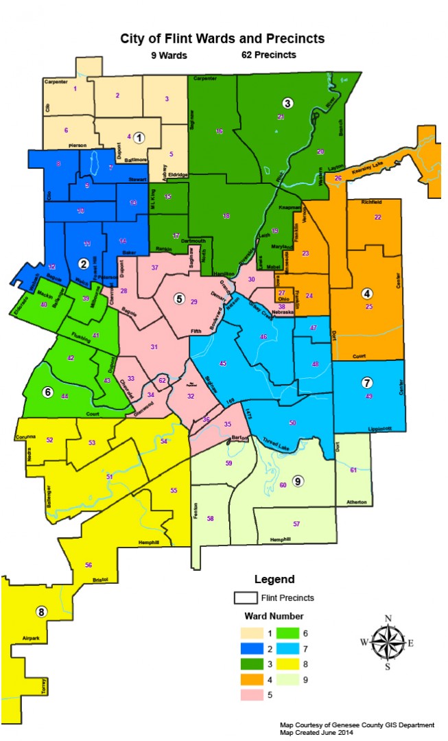 3rd Ward Adrian Michigan Map - Map